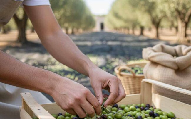 Récolte olives